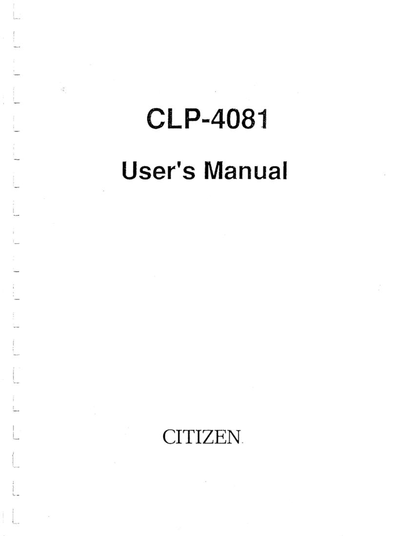 Citizen CLP-4081 User manual