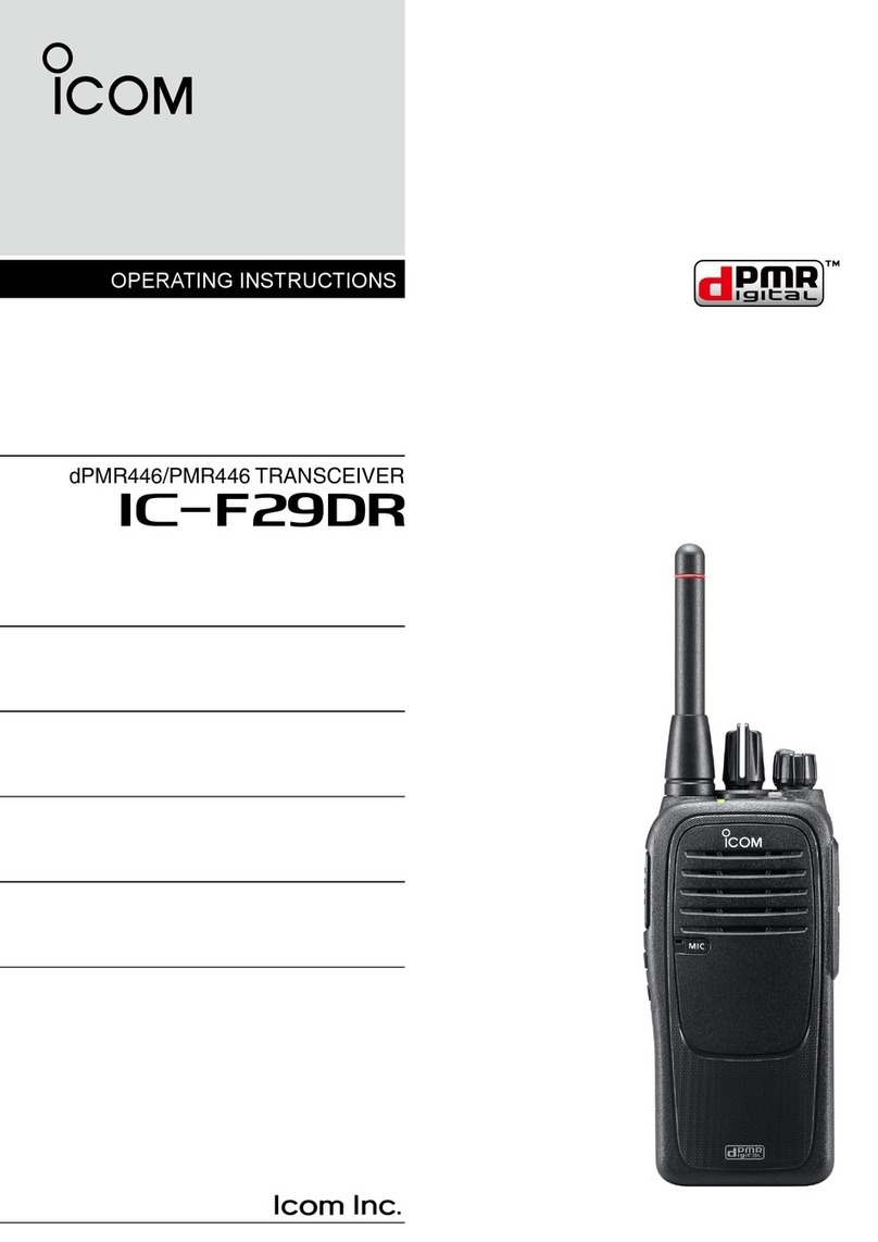 Icom IC-F29DR operating instructions