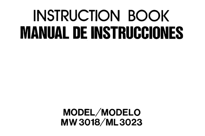 Janome MW 3018 Instruction book
