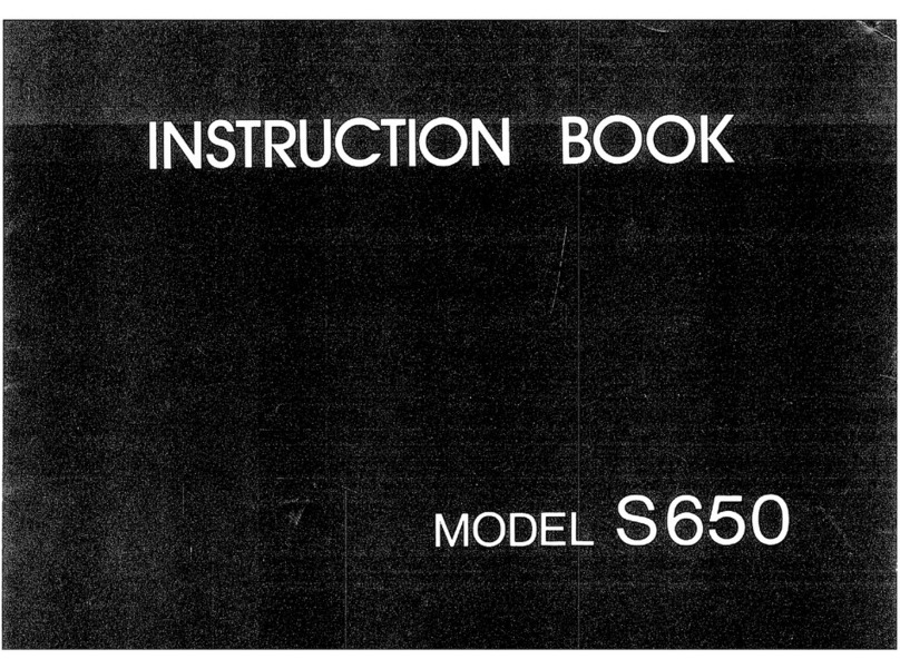 Janome S650 User manual