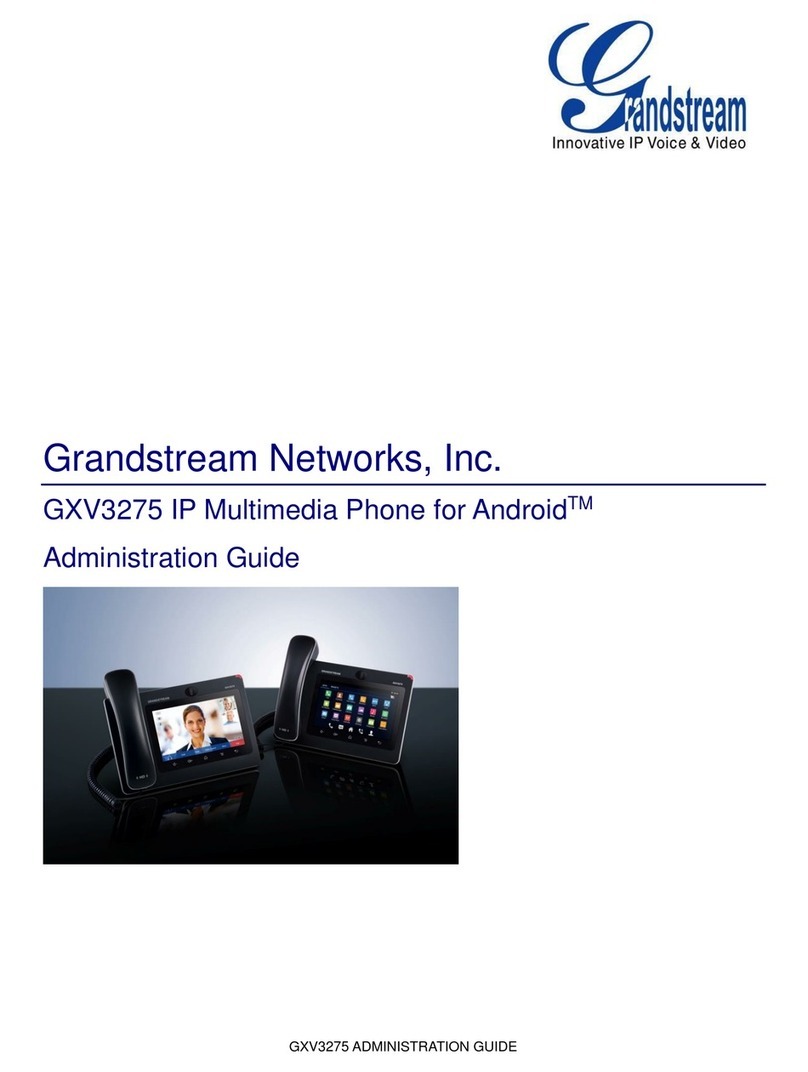 Grandstream Networks GXV3275 Instruction Manual