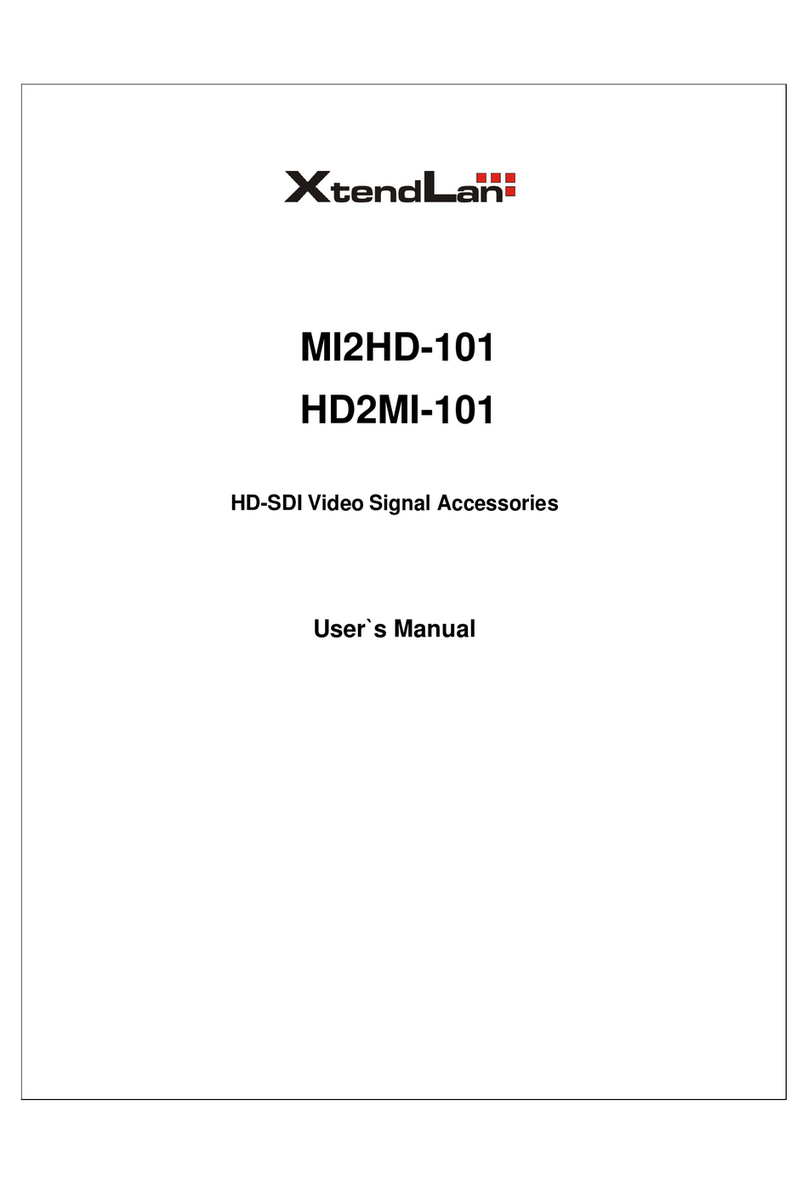 XtendLan MI2HD-101 User manual