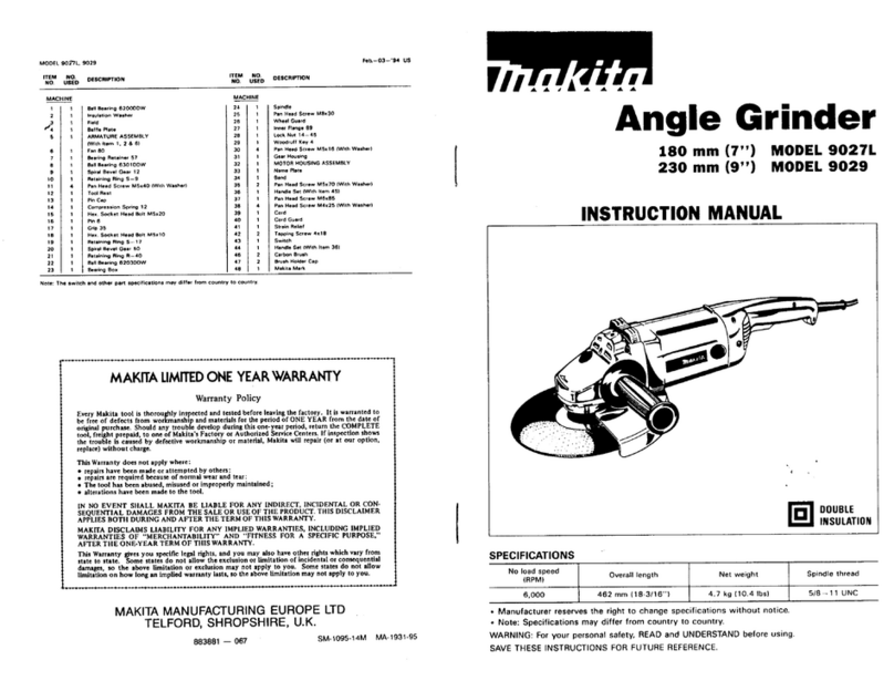 Makita 9027L instruction manual