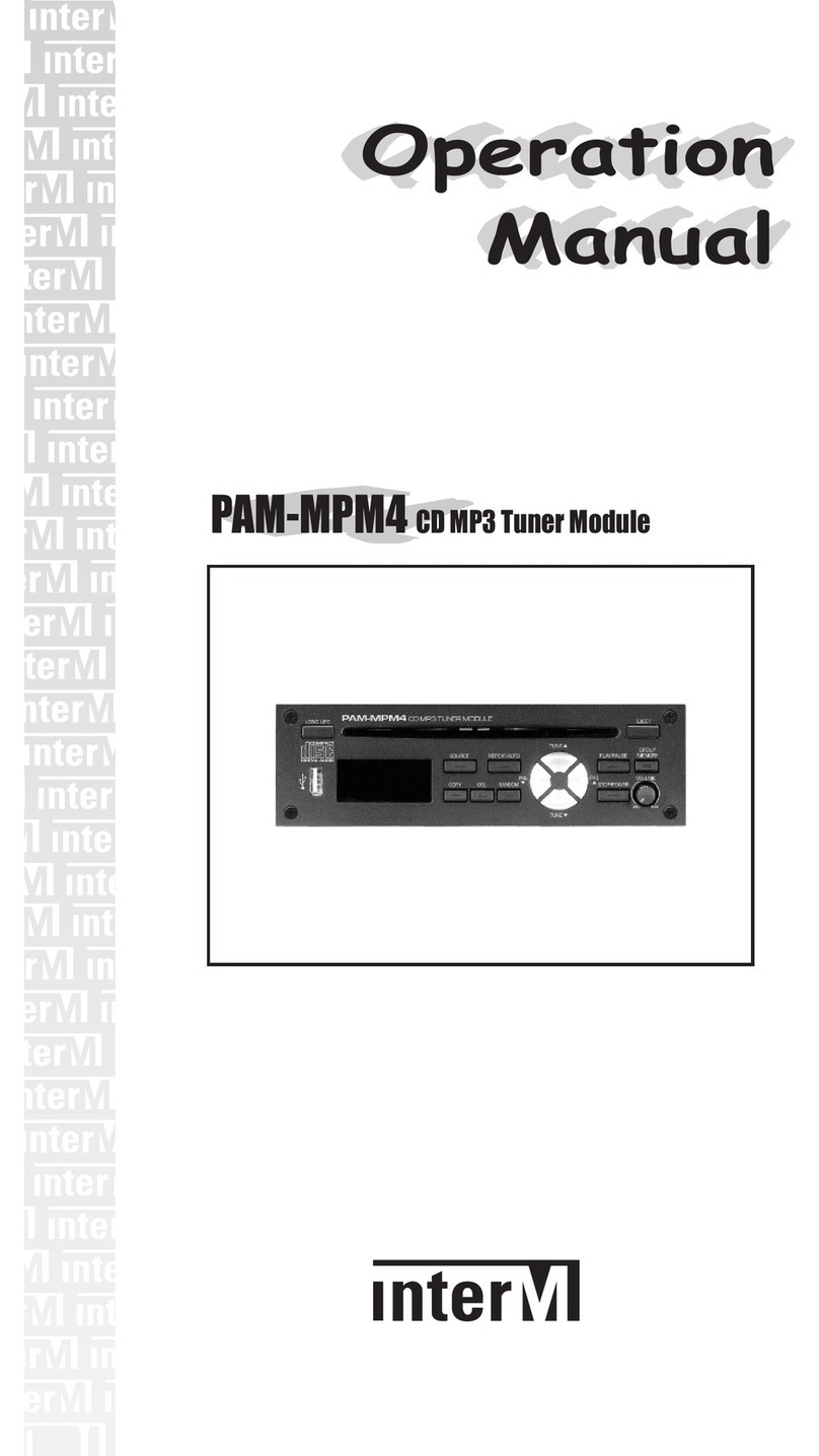 Inter-m PAM-MPM4 Operation manual