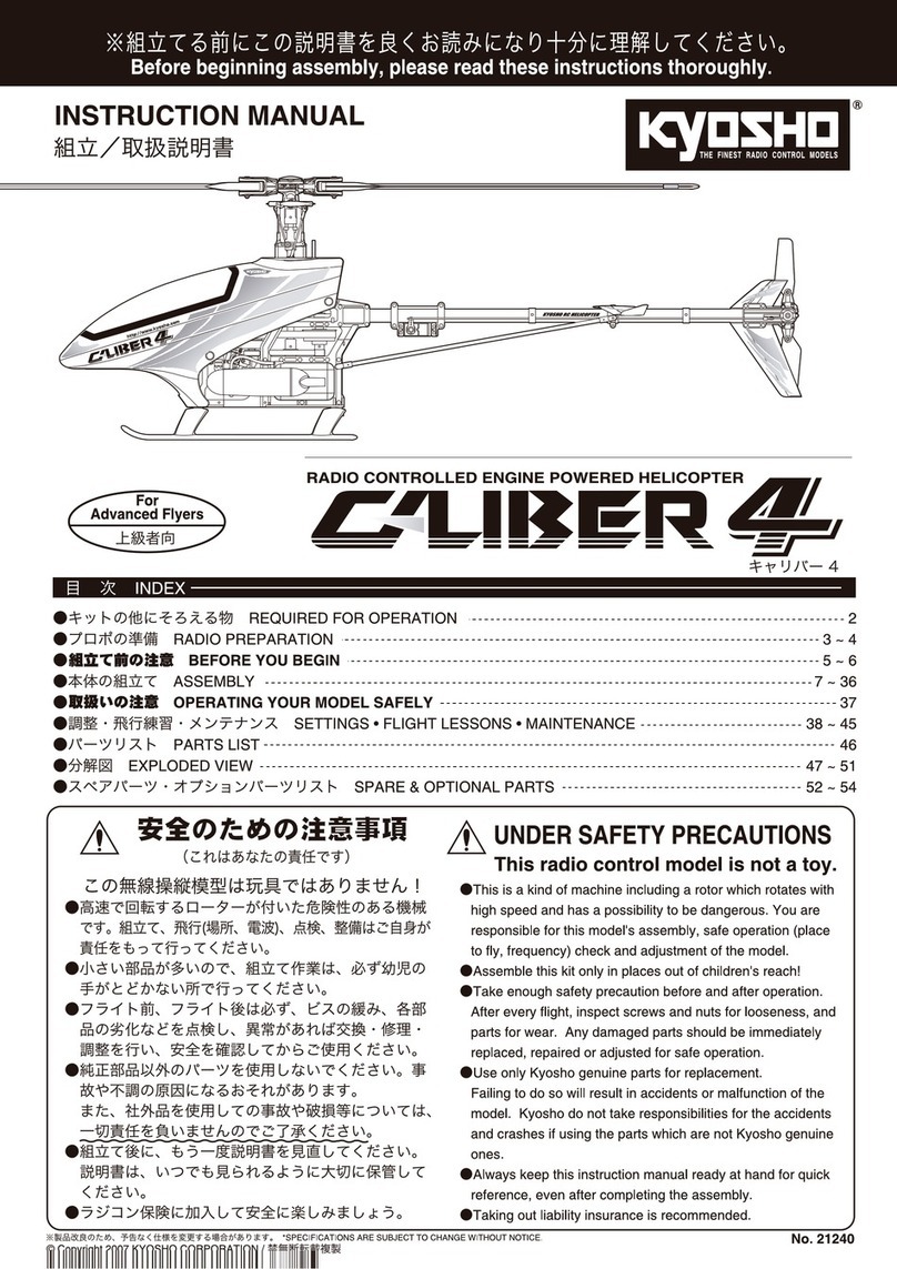 Kyosho Caliber4 instruction manual Kyosho Caliber4 instruction manual