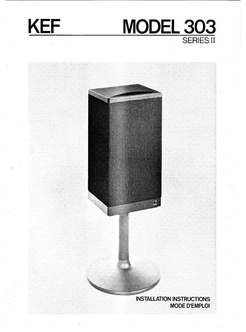 KEF 303 installation instructions