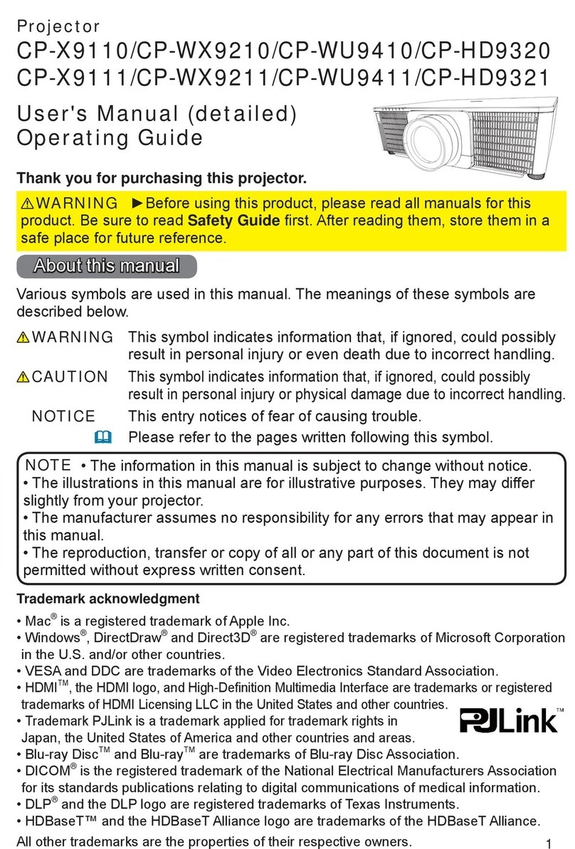PJLink CP-X9110 user manual