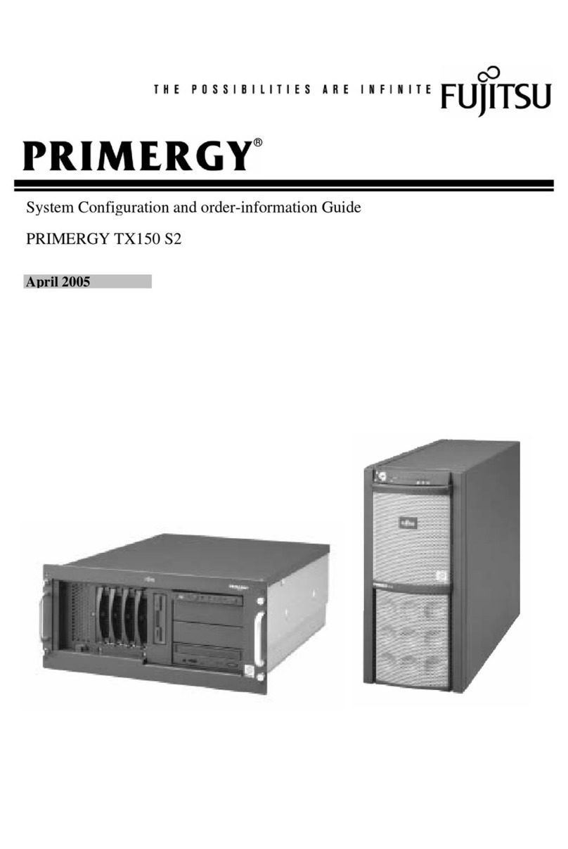 Fujitsu PRIMERGY TX150 S2 Configuration guide