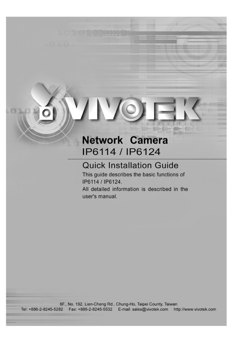 Vivotek IP6114 Quick installation guide