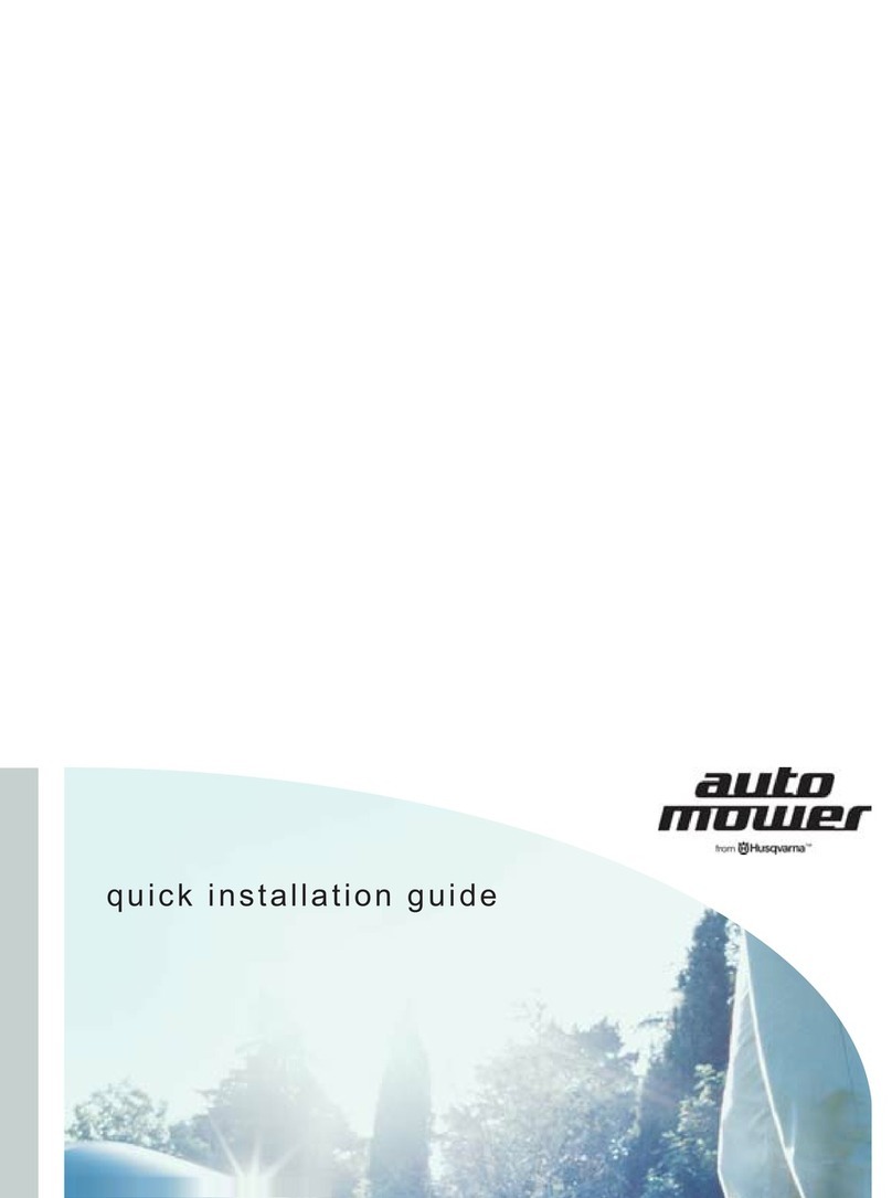 Husqvarna Auto Mower Quick installation guide