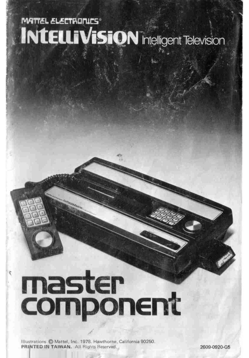 Martel Intellivision Master Component manual