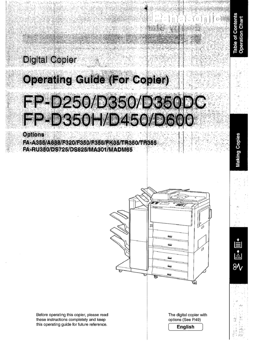 Panasonic FP-D250 User manual