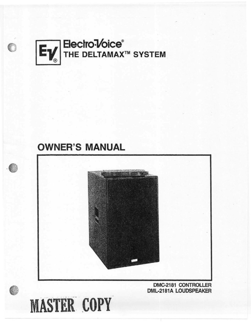 Electro-Voice DMC-2181 Deltamax owner's manual