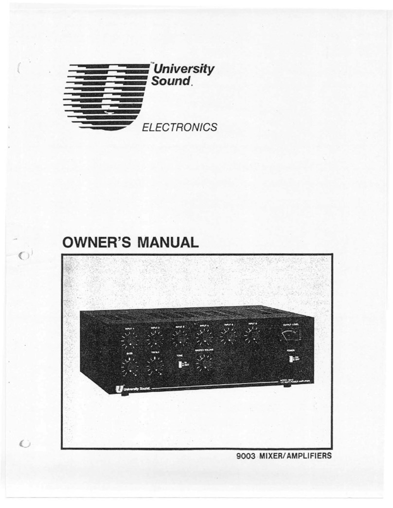 University Sound 9003 User manual