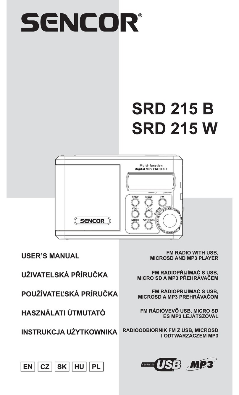 Sencor SRD 15 B User manual