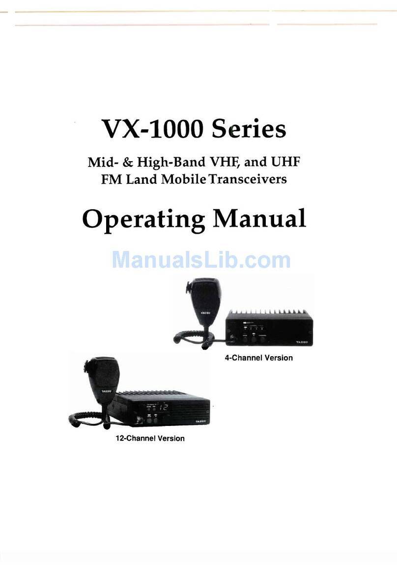 Yaesu VX-1000 Series User manual