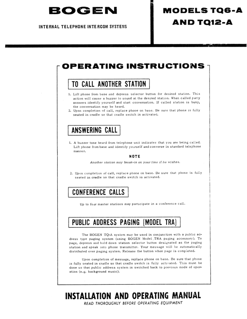 Bogen TQ6-A operating instructions
