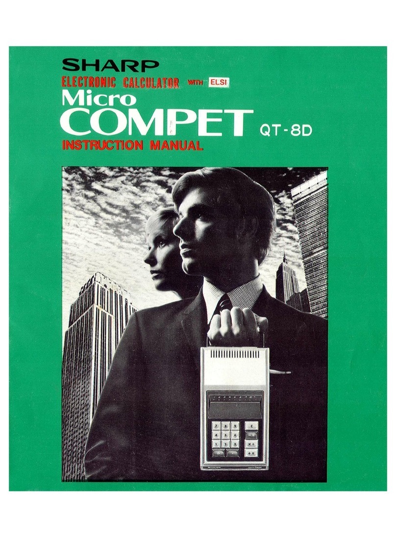 Sharp Micro COMPET QT-8D instruction manual