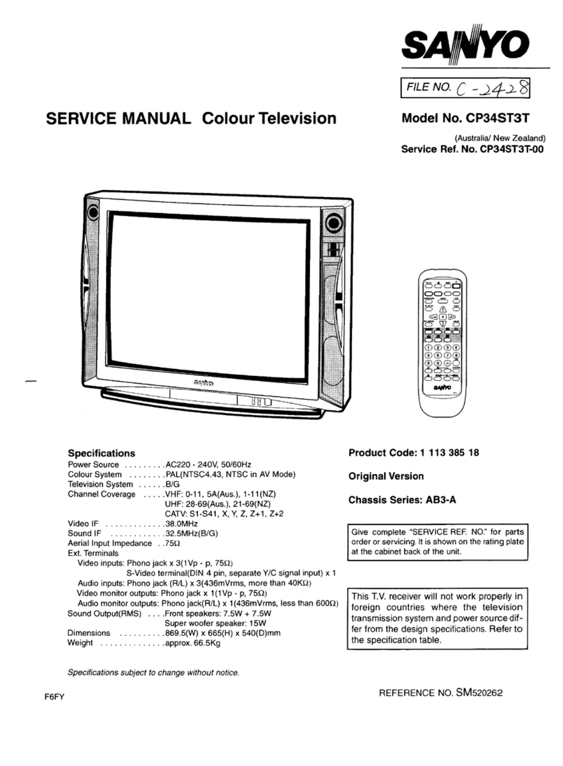 Sanyo CP34ST3T User manual