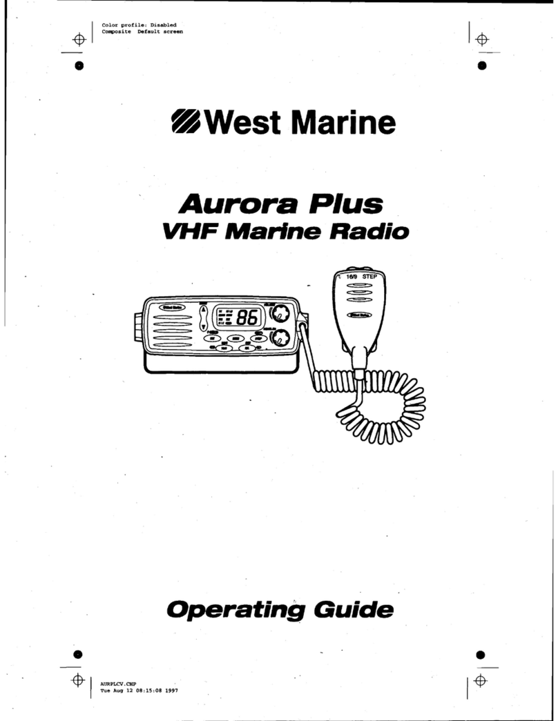 West Marine Aurora Plus operating guide
