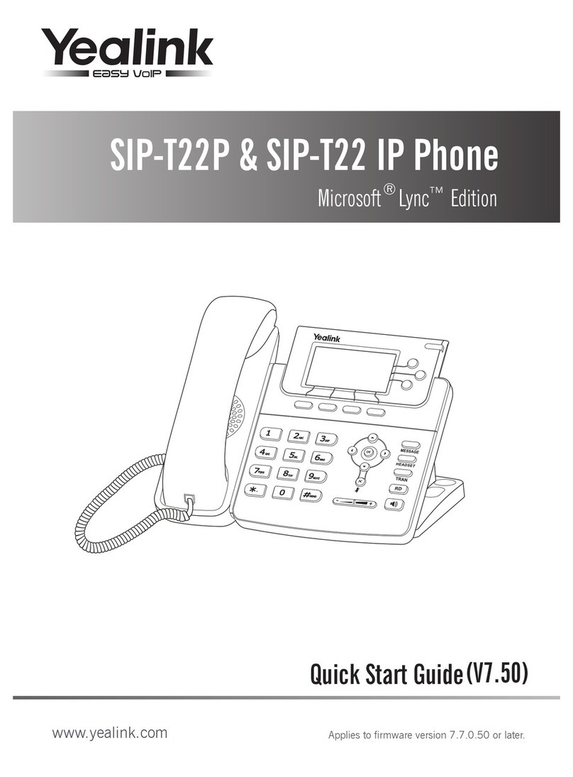 Yealink Yealink SIP-T22P User manual