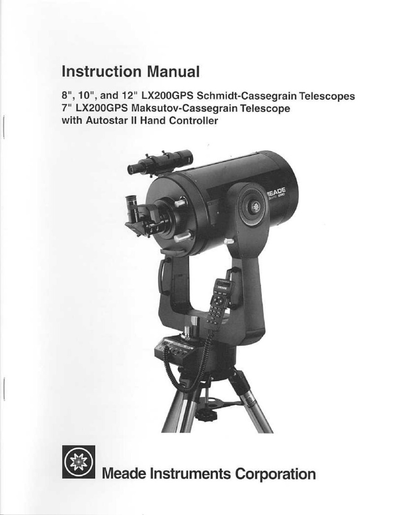 Meade 7" f/15 LX200GPS User manual