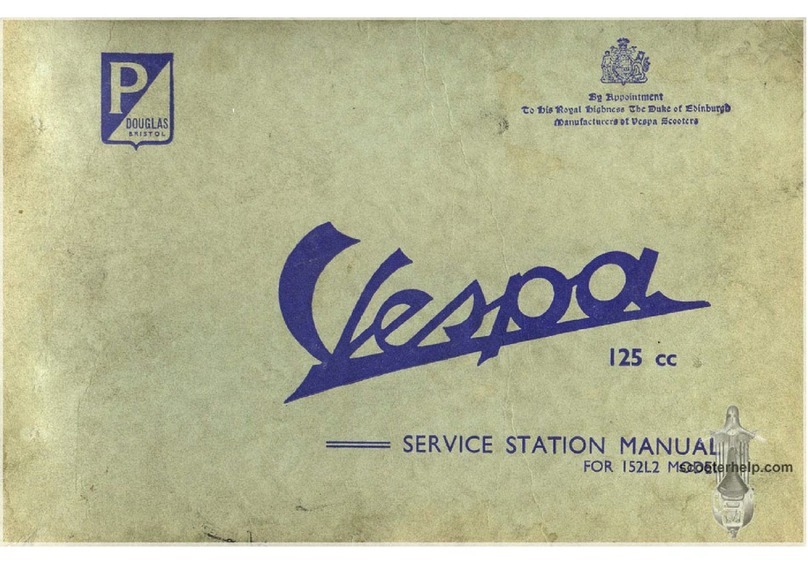 VESPA 152L2 125 cc Service station manual