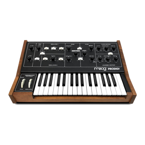 Moog Prodigy 336BX Operating and installation instructions