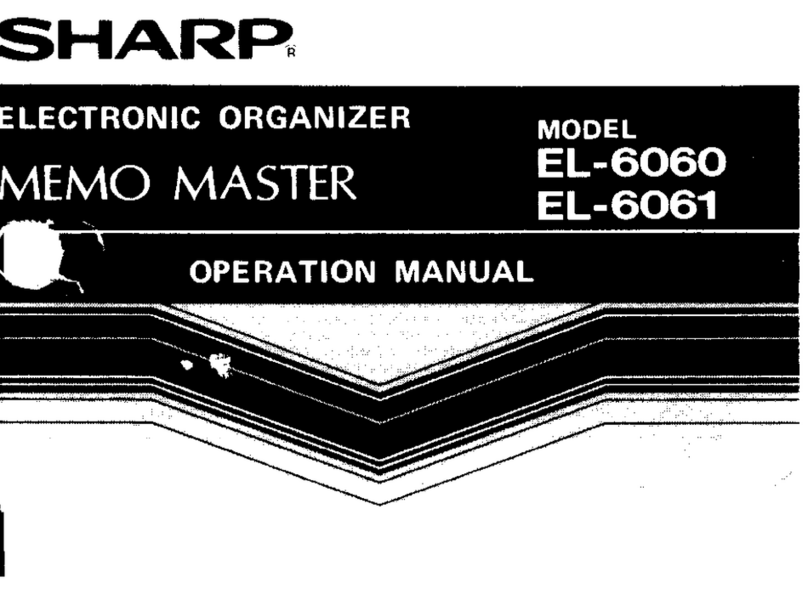 Sharp EL-6060 Operation manual
