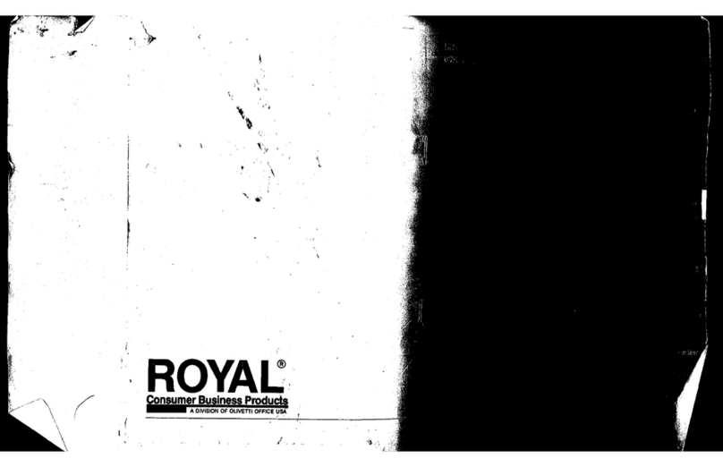 Royal CMS-9160 Installation and maintenance instructions