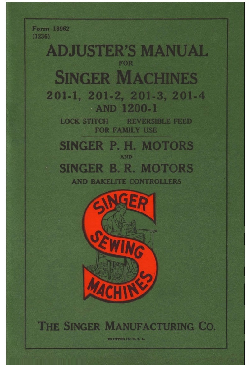 Singer 201-1 Adjusters manual