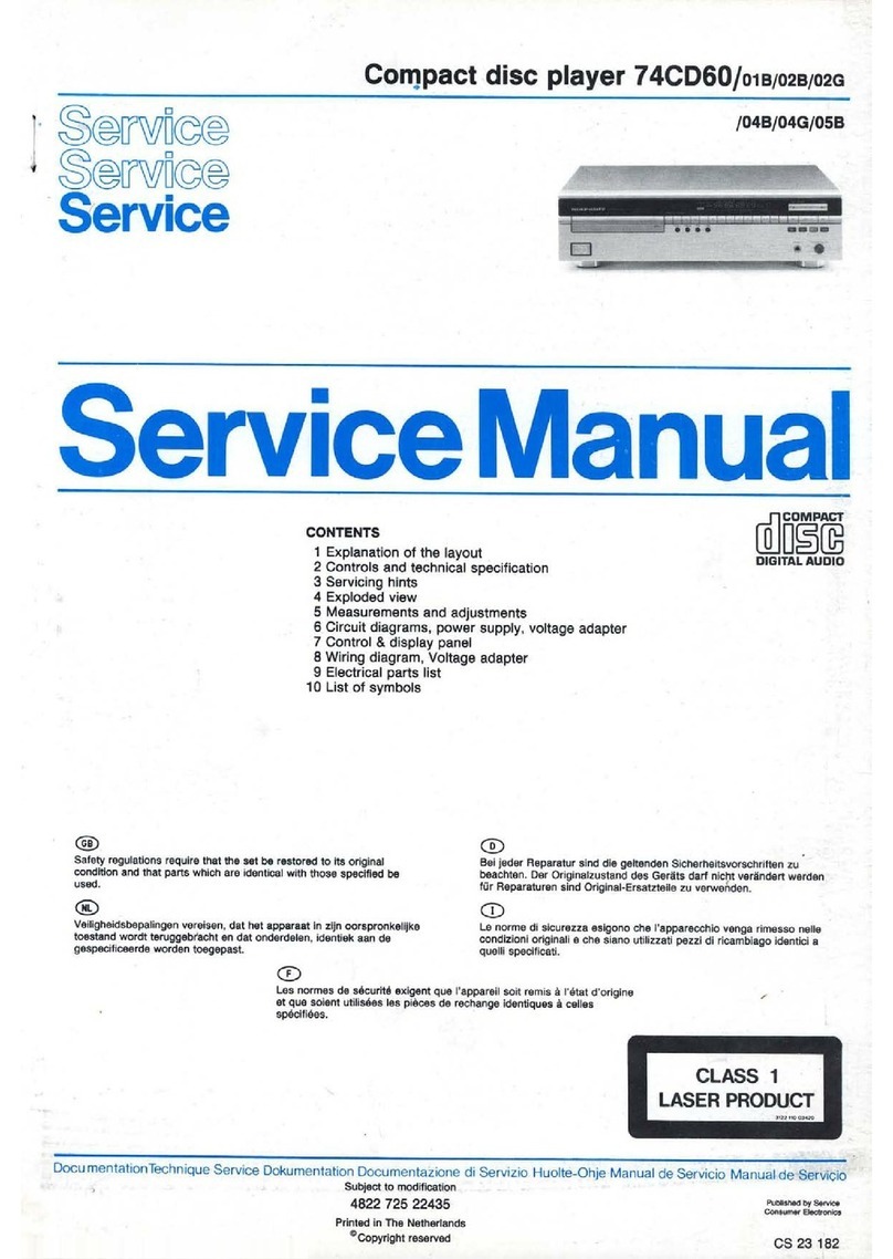 Marantz 74CD60-01B User manual