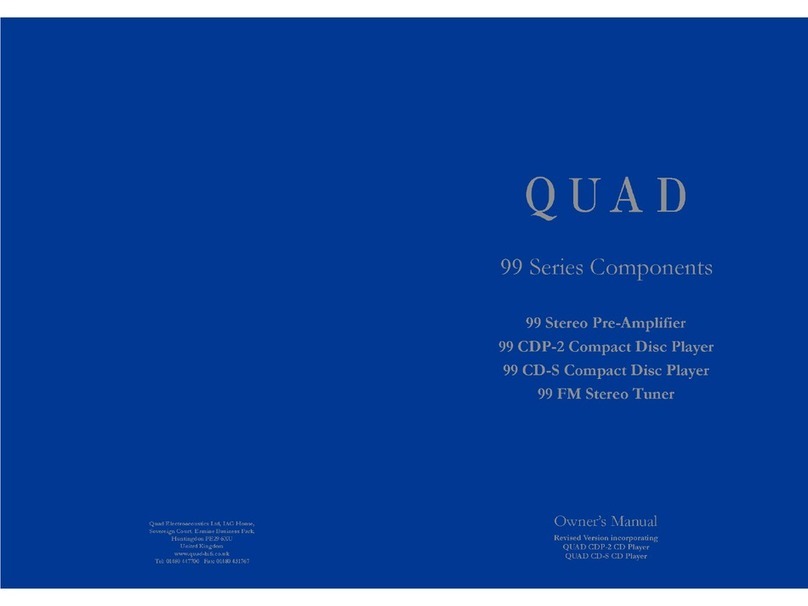 QUAD 99 PRE owner's manual