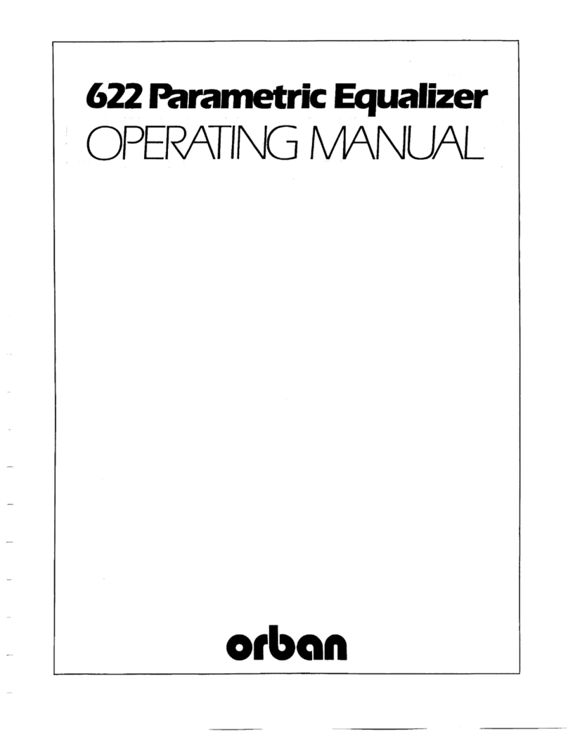 Orban 622 operating manual