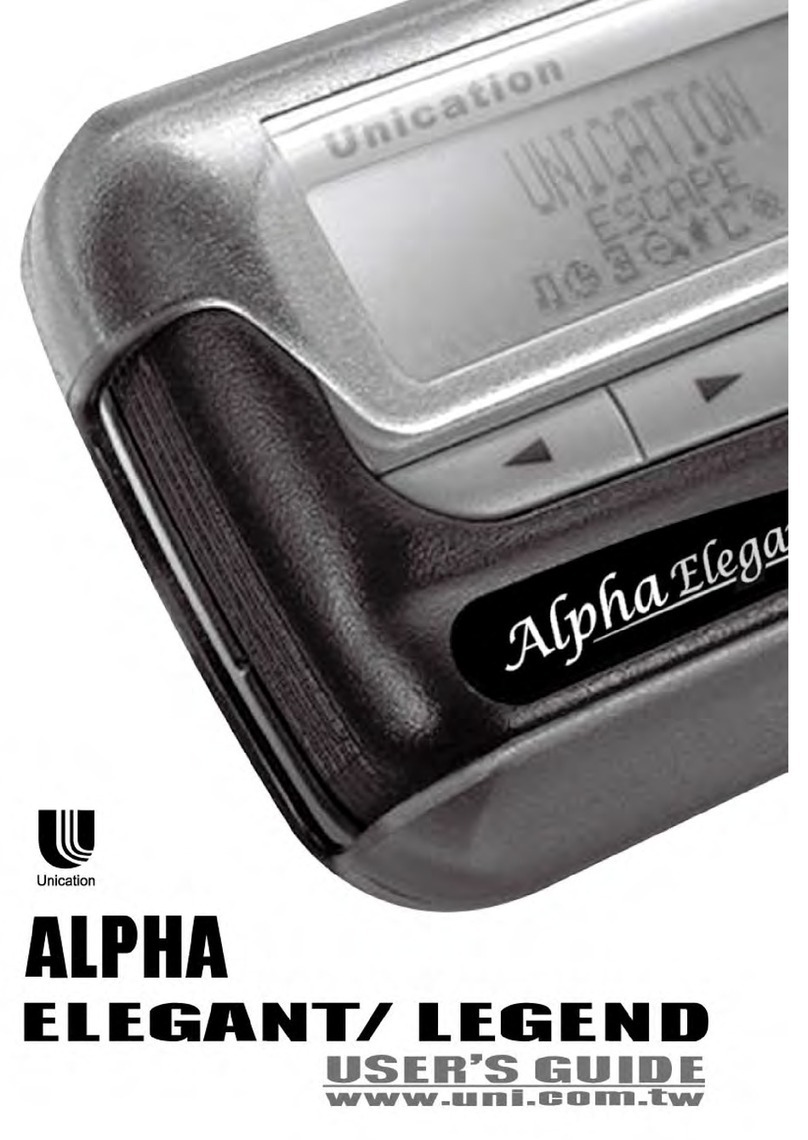 unication Alpha Elegant User manual