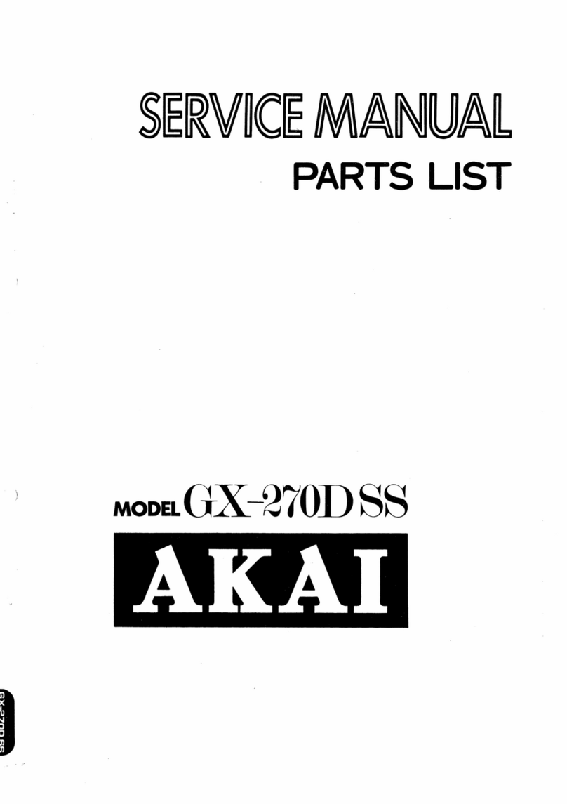 Akai GX-270DSS Troubleshooting guide