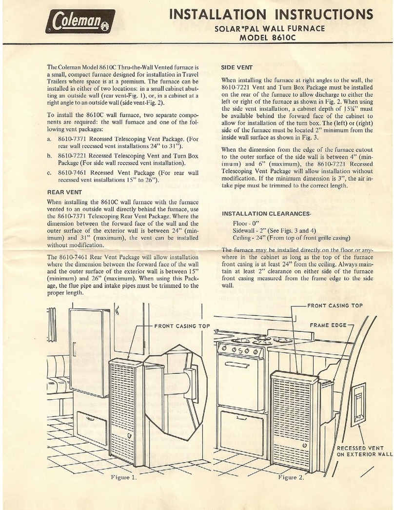 Coleman 8610C User manual