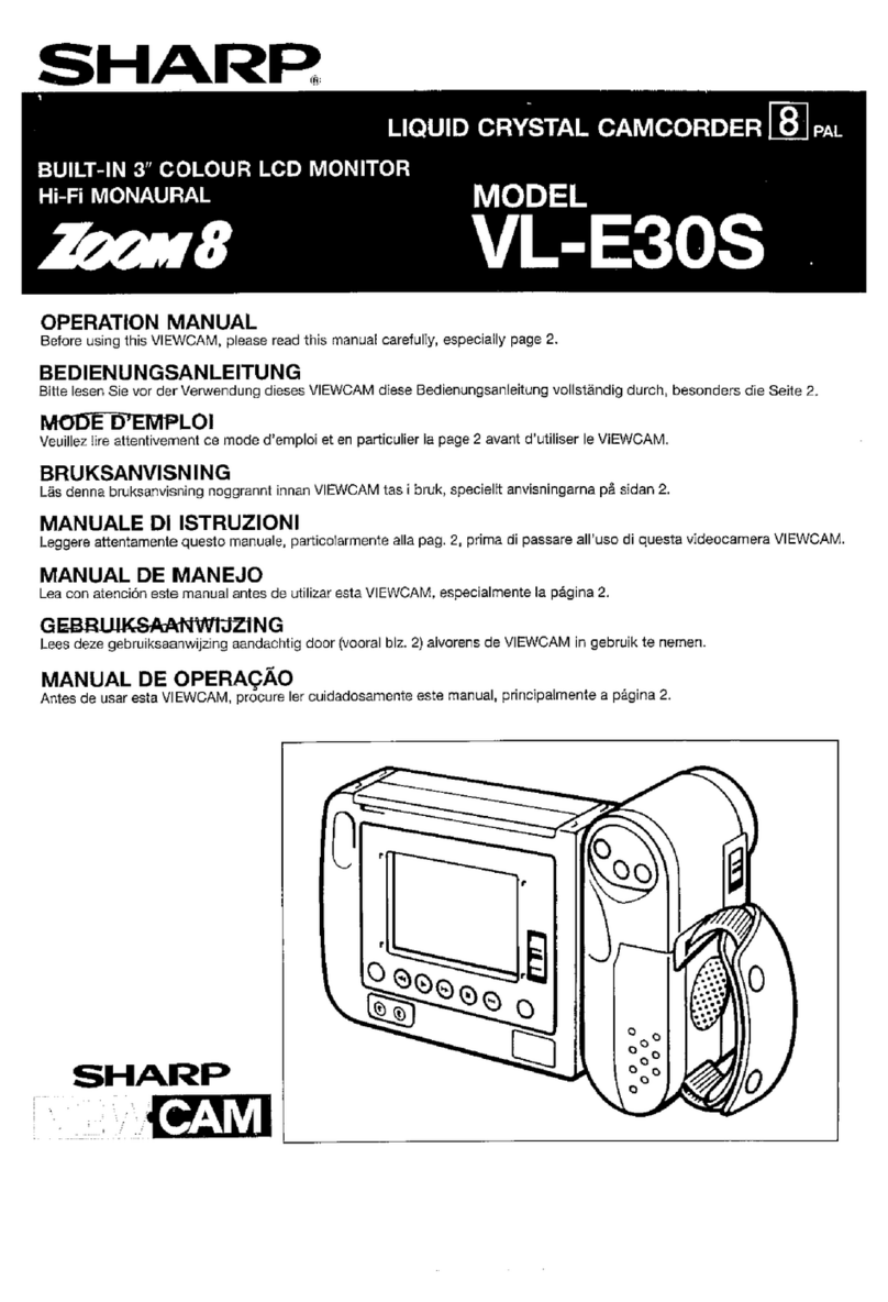 Sharp Zoom 8 VL-E30S User manual