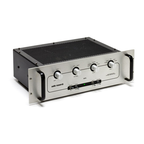 Audio Research SP9 MKIII User manual