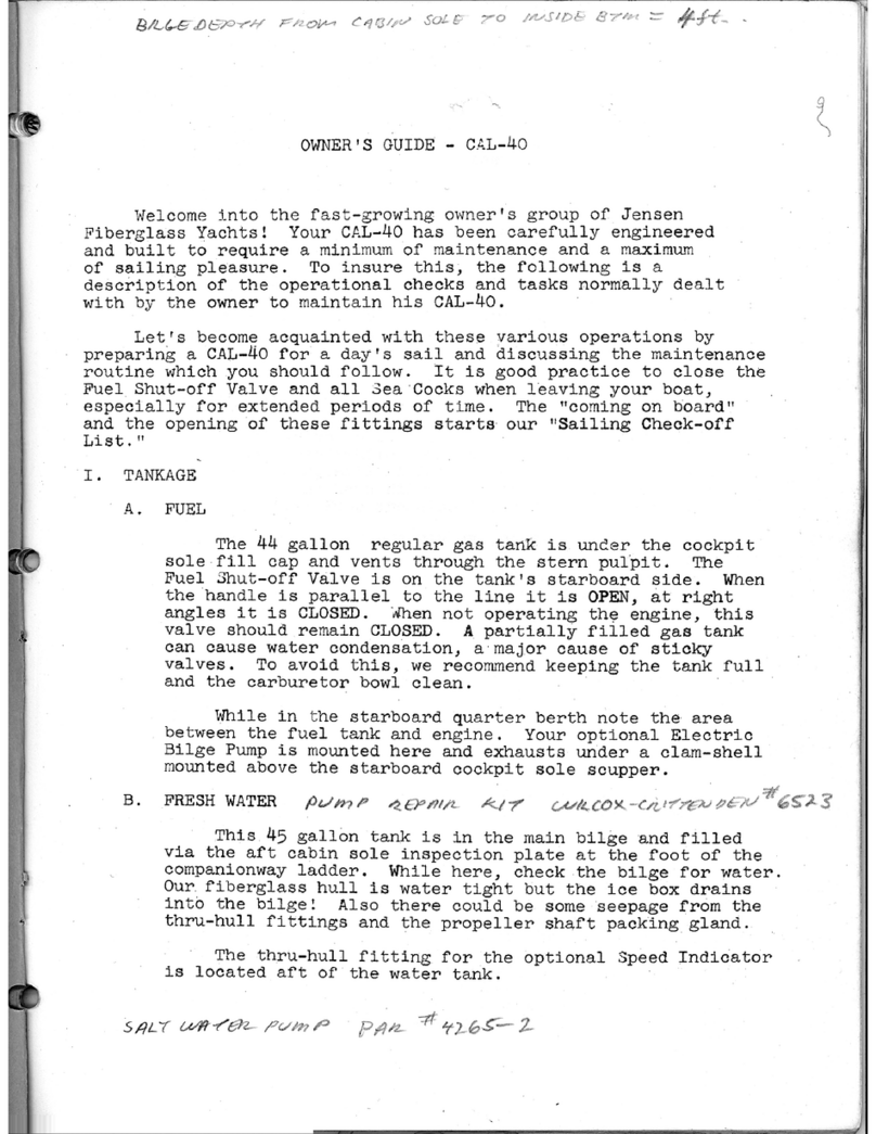 Jensen CAL-40 owner's guide