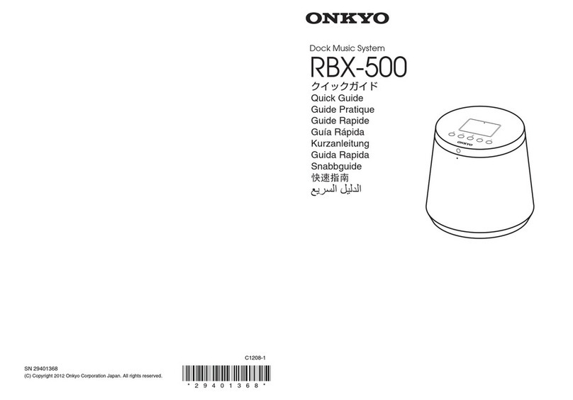 Onkyo RBX-500 quick guide