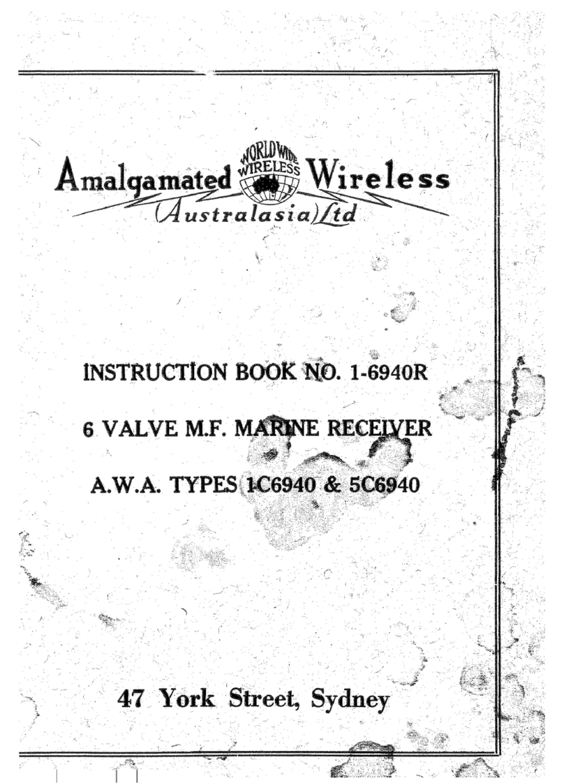 Amalgamated Wireless 1C6940 Instruction book
