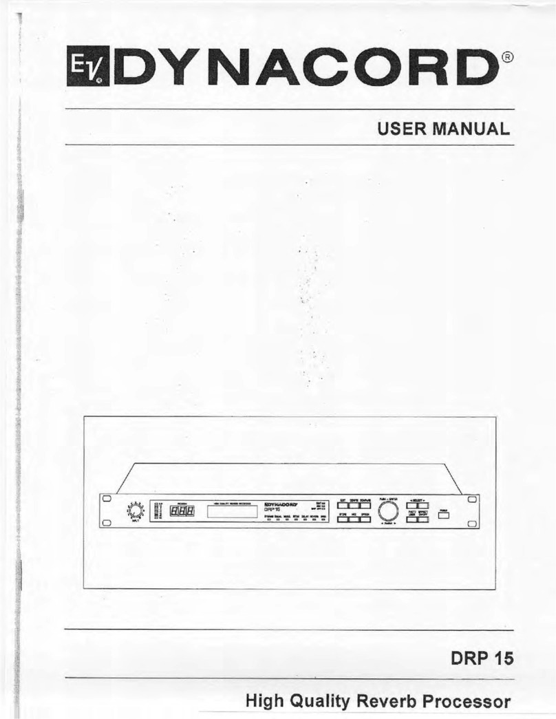 Dynacord DRP 15 - user manual