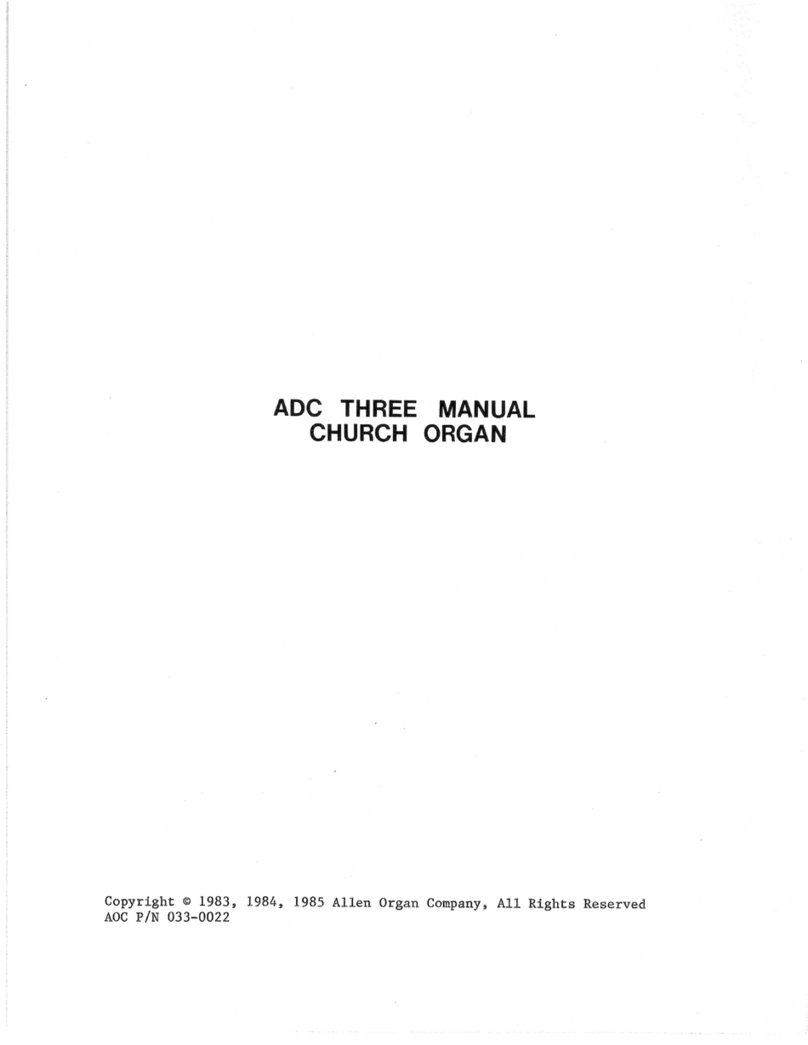 Allen Organ Company LLC ADC Three user manual