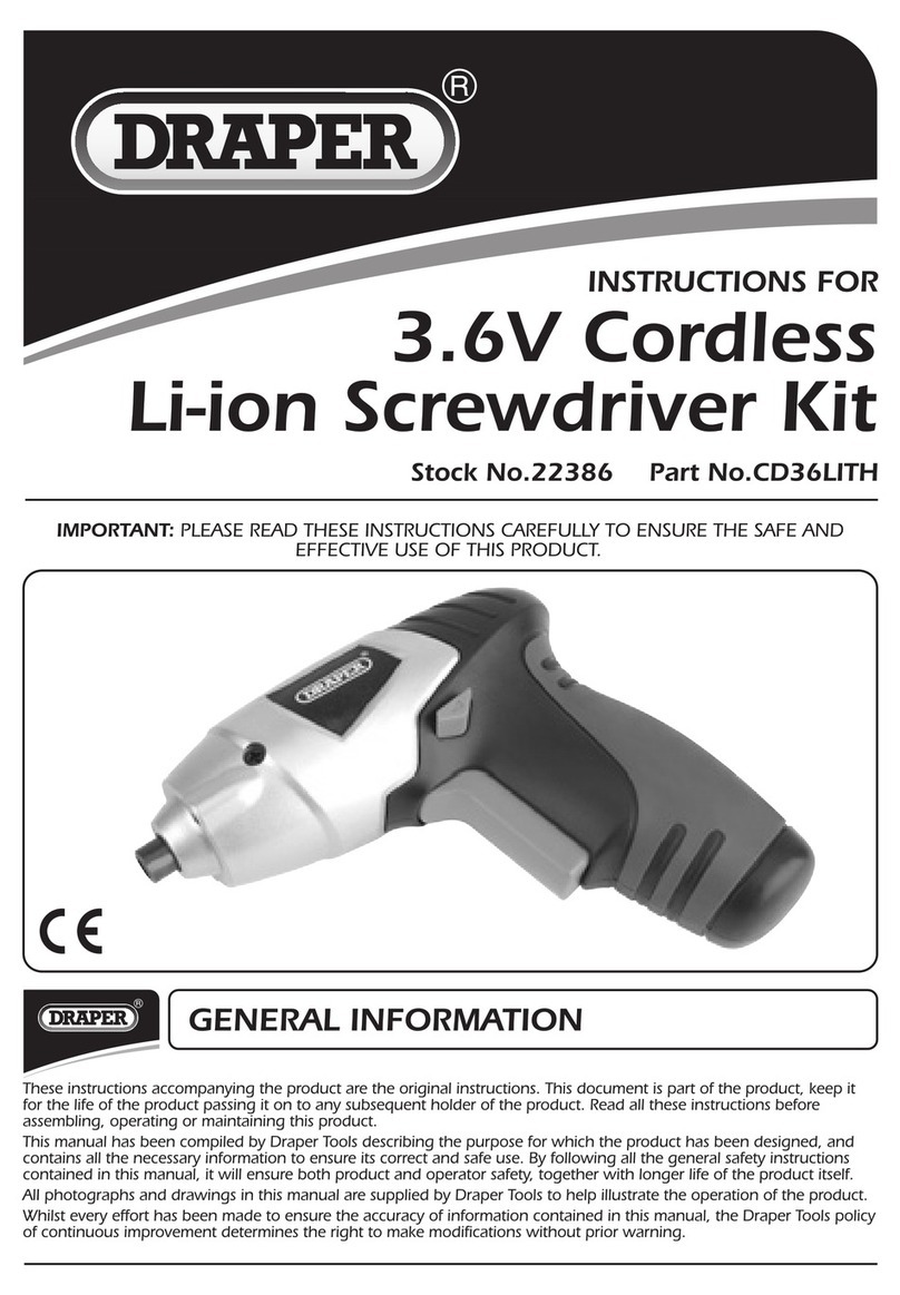 Draper CD36LITH User manual