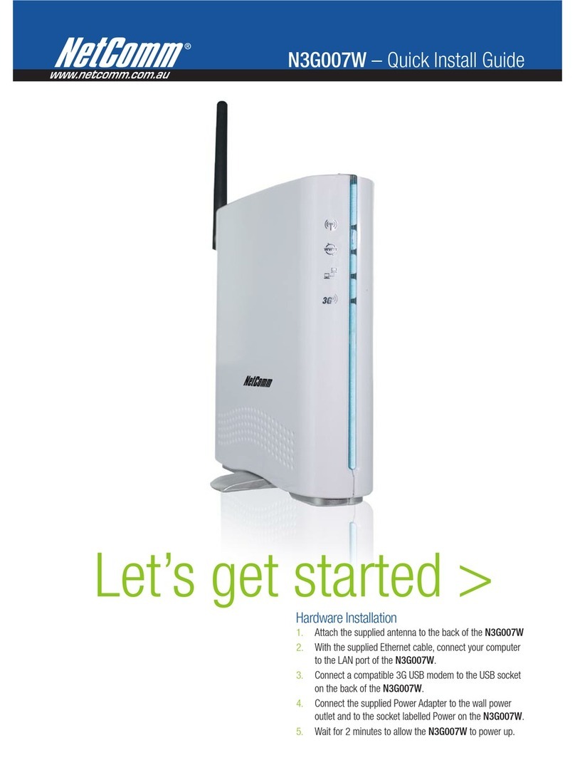 NetComm N3G007W User manual