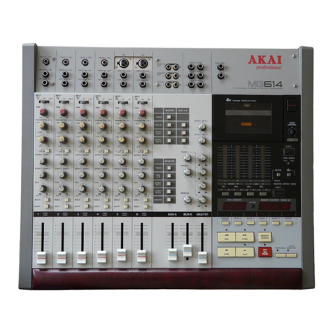 Akai MG614 Operator's manual