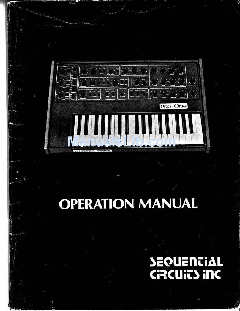 Sequential Pro-One 100 User manual