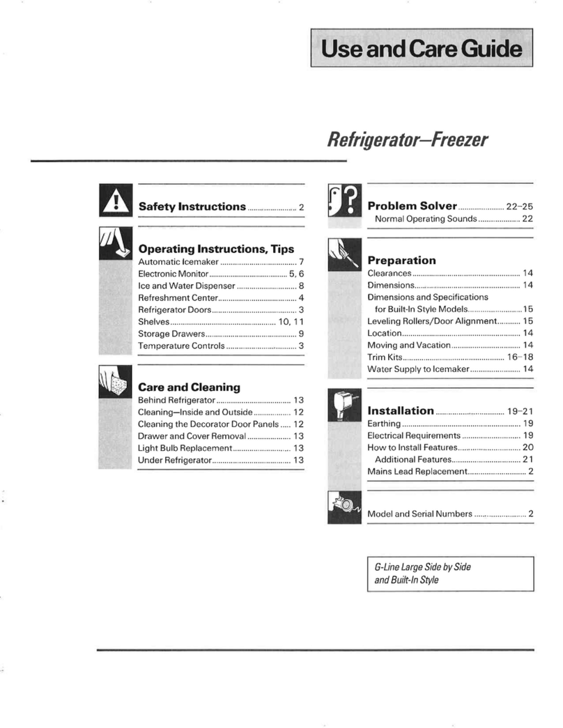 GE TPG 24PF User manual