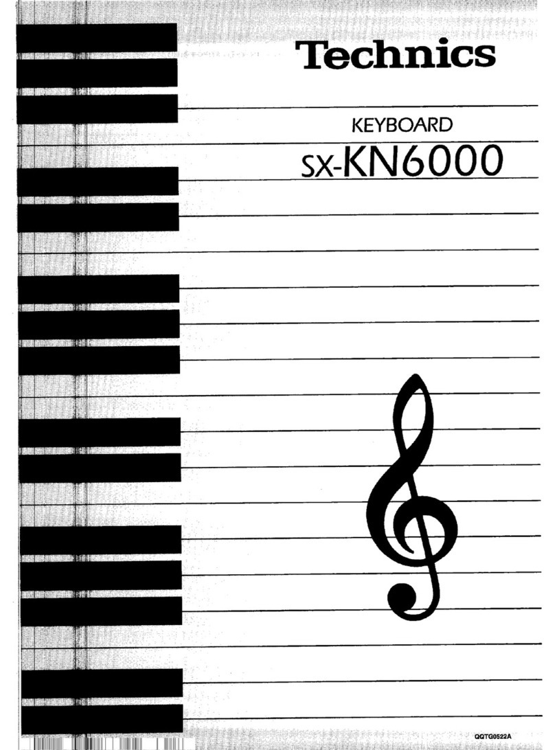 Technics SX-KN6000 User manual Technics SX-KN6000 User manual
